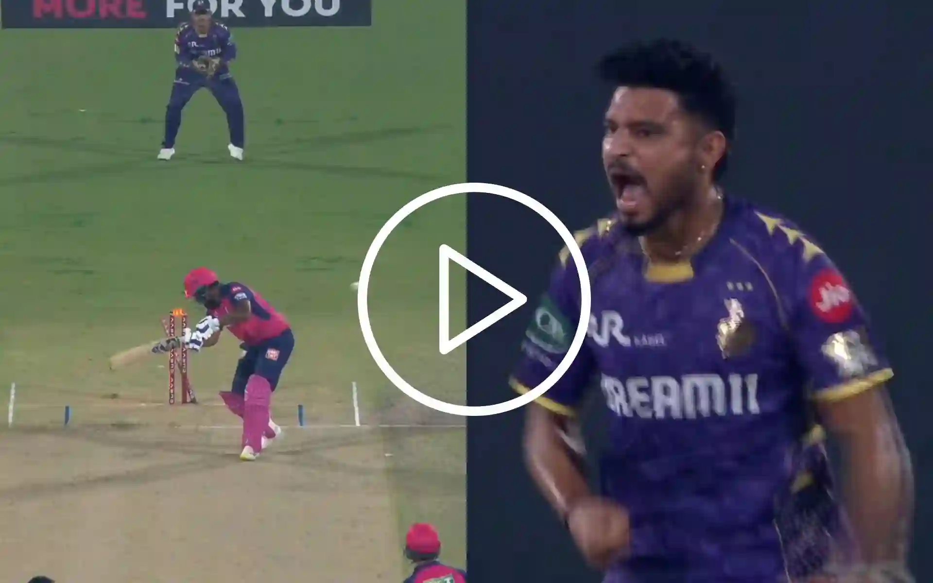 [Watch] Sanju Samson Gets Angry Send-Off From Vaibhav Arora As KKR Pacer Fired Up